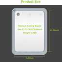 Titanium Cutting Board, 100% Pure Titanium Cutting Boards for Kitchen, Double-Sided Food-Grade Chopping Board for Meat, Vegetables & Fruits, Dishwasher-Friendly (13.75''X9.83'')