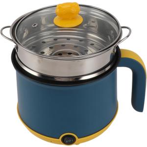 Electric Cooking Pot, Stainless Steel 1.8L Electric Cooker Maximum 600W for Party (US Plug 110V)