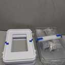 Delamu 2-Tier Multi-Purpose Bathroom Under Sink Organizers and Storage, Stackable Kitchen Pantry Organization, Pull Out Medicine Cabinet Organizer with Movable Dividers, White, 2 Pack