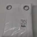 NICETOWN 100% Blackout Window Curtain Panels, Cold and Full Light Blocking Drapes with Black Liner for Nursery, 84 inches Drop Thermal Insulated Draperies (White, 2 Pieces, 52 Wide Each Panel)