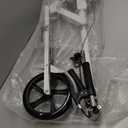 Scooters for Kids 8-12, Teens & Adults - Lightweight, Foldable, 8-Inch Big Wheels, Hand Brake & Bell, 4 Adjustable Height Levels, 240 lbs Max Load, Perfect for School, Campus and Park Rides (White)