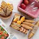 50 Pack Cardboard Trays for Food with Handles 13" x 9" x 3" Sturdy Disposable Cookie Serving Trays Bulk for Party Platters, Crafts, Fast Food, Take Out Container(White)