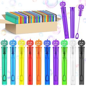 SpringFlower Halloween Party Favor for Kids, Halloween Mini Bubble Wands for Party Favor Supply Goodie Bags Prefilled, Classroom Rewards, Halloween-Themed Toys Gifts for Kids, 10 Clors, 500 Pcs