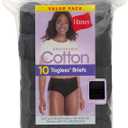 Hanes cotton 10 tagless briefs L