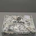 VKLIVING Machine Washable Vintage Design Area Rug 5'x7', Non Slip, Stain Resistant, Home Decor, Boho, (Beige)