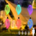 Waterproof Easy Installation USB LED Leaf String Light 9.84 Ft Leaf Fairy String Lights DIY Leaves Shaped Decoration Lights for Outdoor Garden Party Decoration (Colored 2Pack)