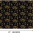 littkeef cliaet Happy New Year Pattern Wrapping Paper Set, 12 Sheets New Year Gift Wrap Black Gold Gift Wrap News Years Party Decoration 20'' x 27''