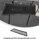 Linskip Trunk Pet Barrier Compatible with 2007-2026+ Jeep Wrangler JK JL 4XE, Rear Seat Isolation Net for 4 Door Jeep Wrangler Accessories