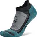 Balega womens Blister Resist Performance No Show Athletic Running Socks (1 Pair) (Small, Grey/Blue)
