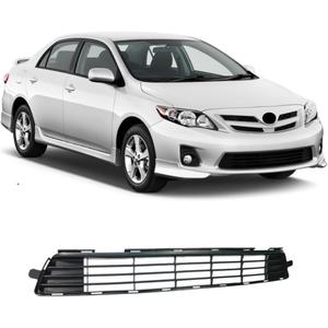 Front Bumper Grille 2011 2012 2013 Compatible With Toyota Corolla Sedan (Base CE LE S L XRS) Front Grill Front Bumper Cover Lower Grill Center