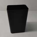 TIPGO Bathroom Trash Can with Lid, 10 Liter/ 2.6 Gallon Slim Garbage Can, Small Trash Bin Waste Basket with Pop-Up Lid for Kitchen, Bedroom, Living Room, Office (Black)