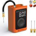 ETENWOLF P300 Plus Ball Pump, Electric Basketball Pump Inflation and Deflation, with 3200 mAh Rechargeable Battery, Air Pump for All Sports Balls (Vivid Orange)