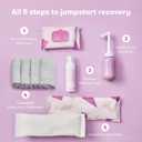 Frida Mom 11pc Postpartum Essentials Kit Gift Set, Hospital Bag Must Haves for New Mom, Includes 4 Disposable Postpartum Underwear, 4 Ice Maxi Pads, Perineal Healing Foam & 24 Pad Liners & Peri Bottle