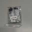 6 Inch Adjustable Furniture Legs Set of 4, Metal Cabinet Legs 1" Dia Cold Rolled Steel Round Furniture Support Feet for Kitchen Shelves Coffee Table Couch (Black) (5.9 Inch)