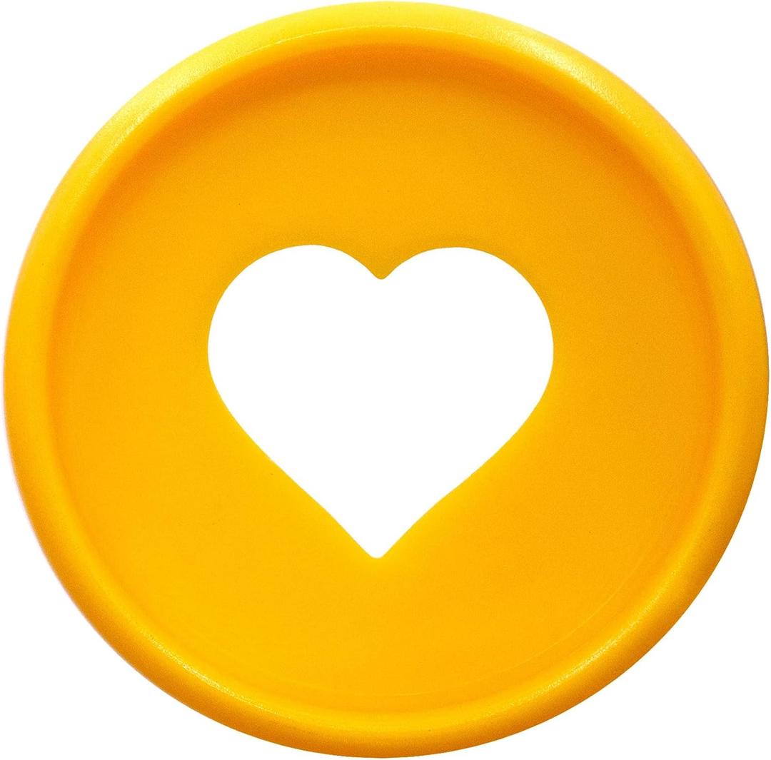 100pcs Planner Expander Discs 1.26Inch Book Binding Disc For Discbound Notebook Accessories Heart Binder Rings (Orange,1.26 inch/32 mm)