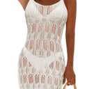 Pink Queen Women Summer Crochet Beach Bathing Suit Coverup
