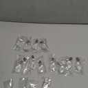 Tablecloth Weights, Crystal Table Cover Weights with Metal Clips, Clear 12 PCS