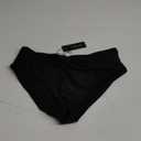 Tempt Me Women Twist Bikini Bottom Moderate High Cut Bathing Suit Bottoms Ruched Swimsuit Bottom (Black) M