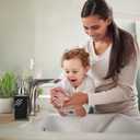 Purple Soap Dispenser with Refillable Plastic Pump for Bathroom Sink or Kitchen Counter, Ideal for Hand Soap, Liquid Soap, Dish Soap, or Lotion Use (2 Pack Lavender)