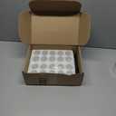 4 Oz Small Glass Jars 40Pack, Clear Glass Pudding Jars with PE Lids and Tags, Spice Jars/Glass Jelly Jars/Yogurt Jars/Small Jars with Lids (Set of 40)