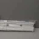 No Drill L-Shaped Vinyl Cordless Mini Blinds,White,30.5" Wx 64" H