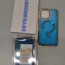 [CD Metal Ring Stand + Built-in Privacy Screen Protector] Magnetic Case for iPhone 14 Pro Max 6.7" [Soft Bumper Full Signal] [Compatible with MagSafe] 9H Glass Full Body Shockproof Clear Case, Gold