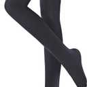 leg elegant Ballet Footed Dance Tights for Toddler and Kids Girls 50D (5-7 Years, Black)