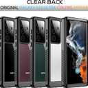 2 x Temdan for Samsung Galaxy S22 Ultra Case Waterproof, Built in Screen Protector 360 Full Body Heavy Duty Shockproof IP68 Waterproof Galaxy S22 Ultra Case for Samsung S22 Ultra 5G 6.8 inch Black