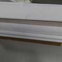 LazBlinds No Tools No Drill Cordless Roman Shades for Windows, Blackout Thermal Insulated UV Blocking Window Blinds, Room Darkening Fabric Blinds for Indoor Windows, 35'' W x 64'' H, White-Grey