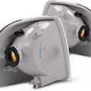 For 2002 03 2004 Ford Explorer Pair Park/Signal Lights Driver and Passenger Side Unitpark/signal combination to 12/22/03 FO2520167 FO2521167 - replaces 1L2Z13201AA 1L2Z13200AA