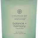 Chesapeake Bay Balance + Harmony Scented Candle Water Lily Pear Fragrance 50 Hours Burn Time Warm & Decorative Soy Wax Blend (Medium Jar)