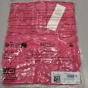 Saodimallsu Women Crochet Cover Up Long Sleeve Deep V Neck Hollow Out Sweater Oversized Beach Mini Dress Bathing Suit Coverup (Pink)