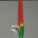 DECHOUS Watermelon Knife with Sleeve: Long Serrated Watermelon Knife for Melon Cutting - Kitchen Fruit Melon Cutter Slicer for Home Summer Party Fruit Serving (Red Green)