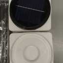 10FT Solar Umbrella 32 LED Lighted Patio Umbrella Table Market Umbrella w/Tilt and Crank, UV-Resistant Outdoor Umbrella for Pool, Garden, Deck, Navy Blue