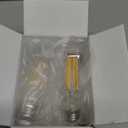 BORT 4Pack ST58/ST19 Vintage LED Edison Bulbs, Warm White 2700K, 6W Equivalent 60W LED Filament Light Bulbs, Dimmable 700LM, E26 Decorative Light Bulb