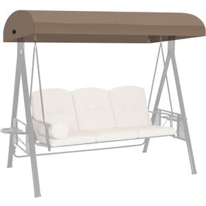 Porch Swing Canopy Replacement Top, Swing Chair Canopy Replacement for GT Porch Swing Model GCS00229C (Beige)