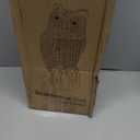 Ruolan Plastic Owl,Brid Owl with Flashing Eyes&Frightening Sound for Garden Yard Outdoor