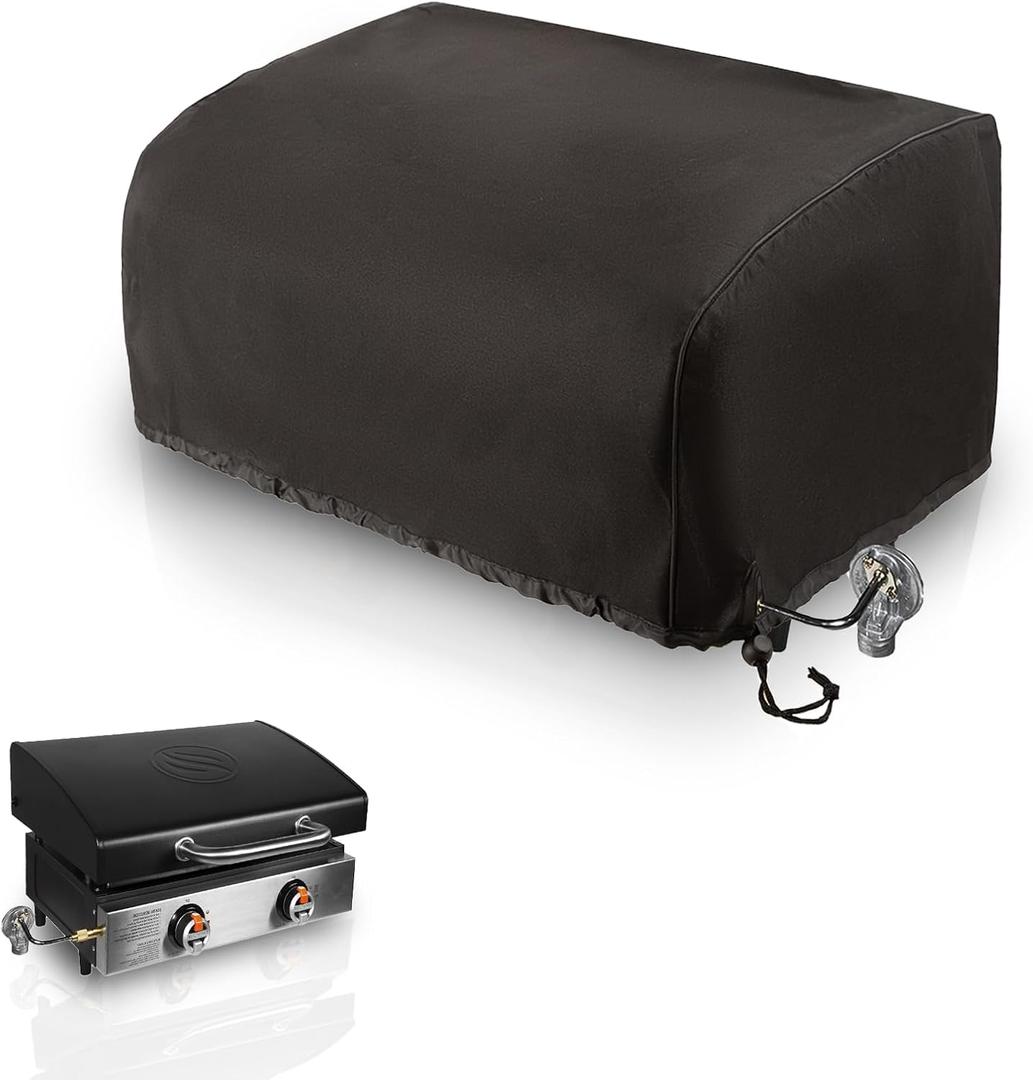 Griddle Cover for Blackstone 22 inch Griddle with Hood,600D Heavy Duty Waterproof Gas Grill Cover Fits Blackstone Griddle,Coleman Roadtrip LX, LXX, LXE, Smoke Hollow 205 Grill and 285 Camping Grills