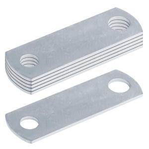 6 Pack Trailer Sandwich Plate for Brake Line Mounting and Trailer Frame Reinforcement, Hot-Dip Galvanized Steel