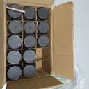 LANDNEOO 15 Pack 2 oz Glass Shot Mini Bottles w/Black Lids & 15 Labels - Small Clear Jar for Ginger, Wellness Shot, Juice, Sample, Whiskey - Travel Essentials - Wide Mouth, Leakproof, Dishwasher Safe