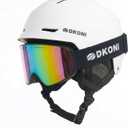 Ski Helmet, Snowboard Helmet for Men & Women, Three-Stage Adjustable Ventilation System, Adjustable Fit, Durable PC Shell, Protective EPS Foam, Snow Sports Helmet for Adults, Youth & Kids, (White,Large)