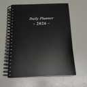 Daily Planner 2026 Full Page Per Day- 2026 Daily & Monthly Planner from January 2026 to December 2026, Day Planner 2026 with 12 Months Tabs, 8.5" x 11", Black