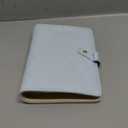 Vlando Jewelry Book Organizer - Leather Travel Jewelry Case with 5 Detachable Pages for Necklaces, Rings, Earrings, Tangle-Free, Giftable,Baby Blue (Medium)