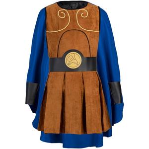 MelangCos Mens Hercules Costume Roman Soldier Cosplay Uniform Halloween Outfit (Brown, S)