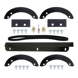 Snowblower Paddles 06720-V10-030, Scraper 76322-V10-020, V-Belt 22431-V10-013 for Honda HS520 520 HS720 Snow-Thrower with Hardware Kit