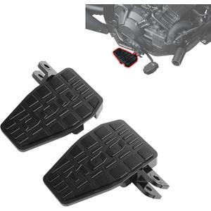 Wide Motorcycle Foot Pegs Pedal Compatible with Honda Rebel 1100 CMX1100 (2021-2025 CMX 1100 DCT), Aluminium Footrest Footpeg Extension Enlarge Step Board Extender (Black)