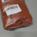 CaliTime Throw Pillow Cases Pack of 2 Soft Corduroy Striped Cushion Covers with Triple Large Natural Coconut Shell Buttons for Couch Sofa Home Farmhouse Decoration 18 X 18 Inches Burnt Orange