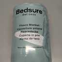 Bedsure Gentlesoft Sherpa Fleece Throw Blanket for Couch - Fluffy & Cozy Cable Jacquard Tufted Throw for Women Gift, Thick and Warm Christmas Blanket for Winter, Sage Green, 50x60 Inches