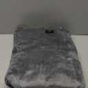 JOLLYVOGUE USB Heated Blanket Throw, Wearable & Portable Heating Electric Blanket for Adults, 3 Levels & 8 Heating Zone Shawl for Indoor & Outdoor, Light Grey (Battery Not Included)