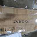 Feonase Twin Size Bed Frame with Charging Station, Upholstered Linen Platform Bed Frame with Wingback Headboard, Solid Wood Slats Support, No Box Spring Needed, Noise Free, Charcoal Grey